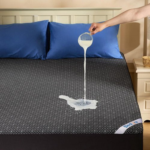 BEDLORE King Mattress Protector - Waterproof Noiseless Cover with Deep Pocket for 6-18 Inch Mattresses | Soft & Breathable, Machine Washable (Dark Gray)