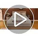 Twin XL Memory Foam Mattress Topper with Gel & Down Alternative Layer - Gray
