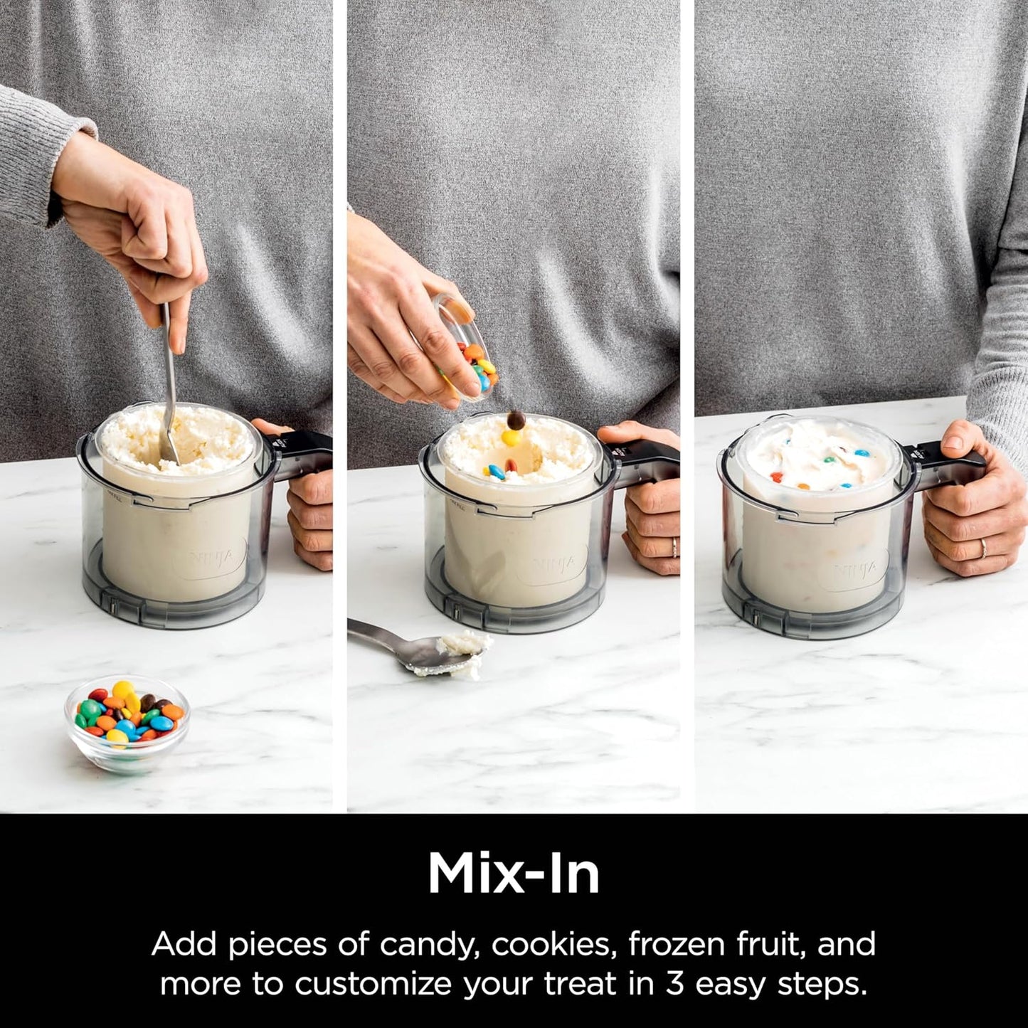 Ninja CREAMi Deluxe Ice Cream Maker - 11-in-1 Frozen Treat Machine with 4 Family-Sized Tubs | XL Capacity, Silver
