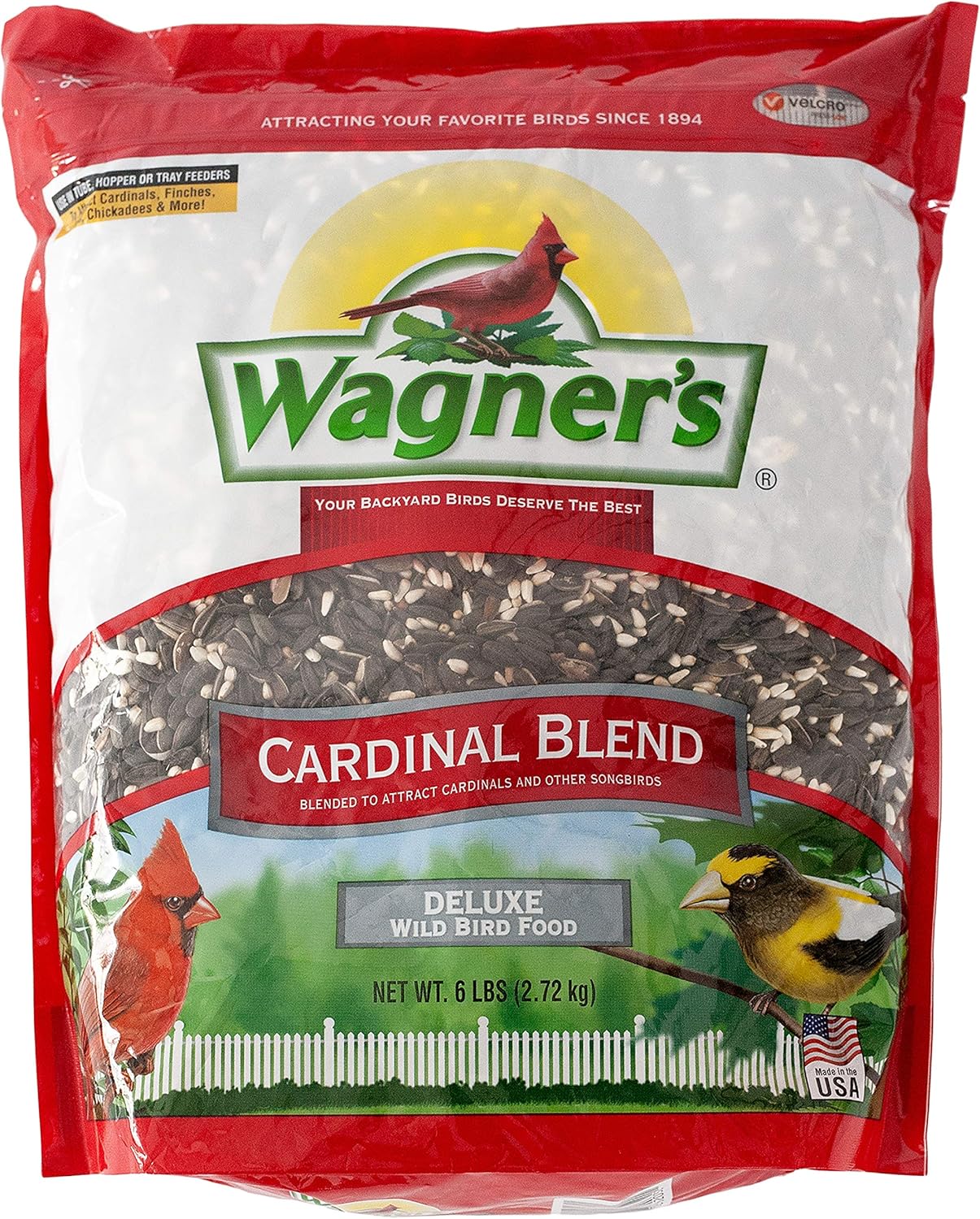 Wagner's Wild Bird Food Bundle - Safflower Seed, Cardinal Blend & Deluxe Mix | 5-10 lb Bags