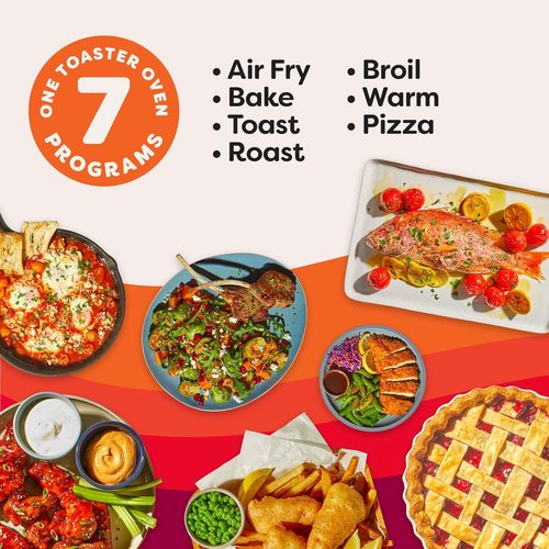 Instant Pot 4-Slice Air Fryer Toaster Oven - No Preheat Required, 7-in-1 Cooking Functions, InstantHeat Technology