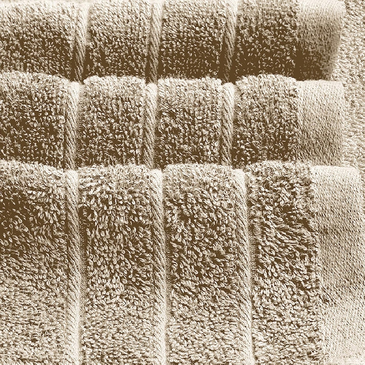 Tens Towels Extra Large Bath Towels - 100% Cotton, Super Soft & Absorbent | 30 x 60 Inches, Beige - Pack of 4