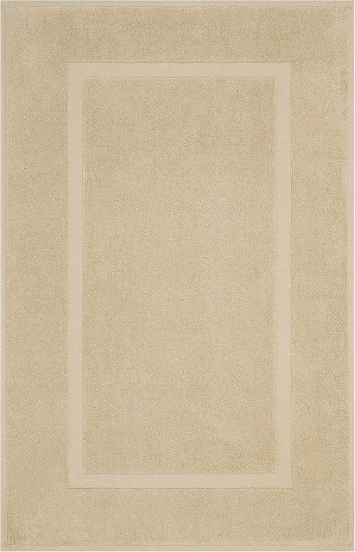 Cotton Paradise 100% Cotton Bath Mats - Soft, Absorbent, Quick-Dry Set of 2 | 20x34 Inches, Beige