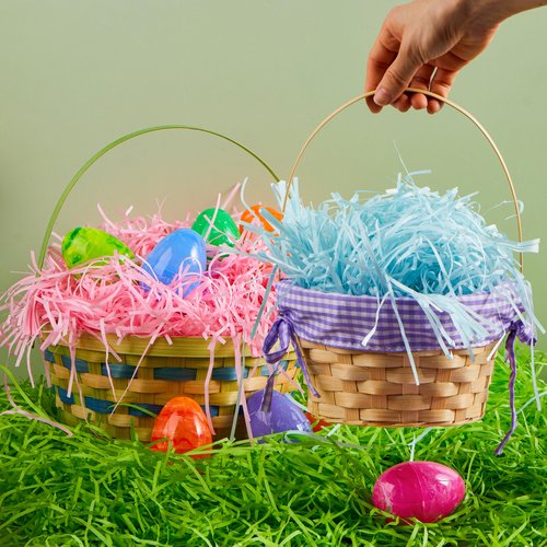 JOYIN 2.25 LB Multicolor Rainbow Easter Grass, Recyclable Gift Wrap Crinkle Filler Paper Shred 6 Colors, Easter Egg Hunt, Craft Boxes Bags Basket Stuffer, Wedding Birthday Party Decor(36oz)