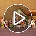 MACLARONX 12-Piece Small Christmas Nativity Scene with LED Lights - Resin Tabletop Decor
