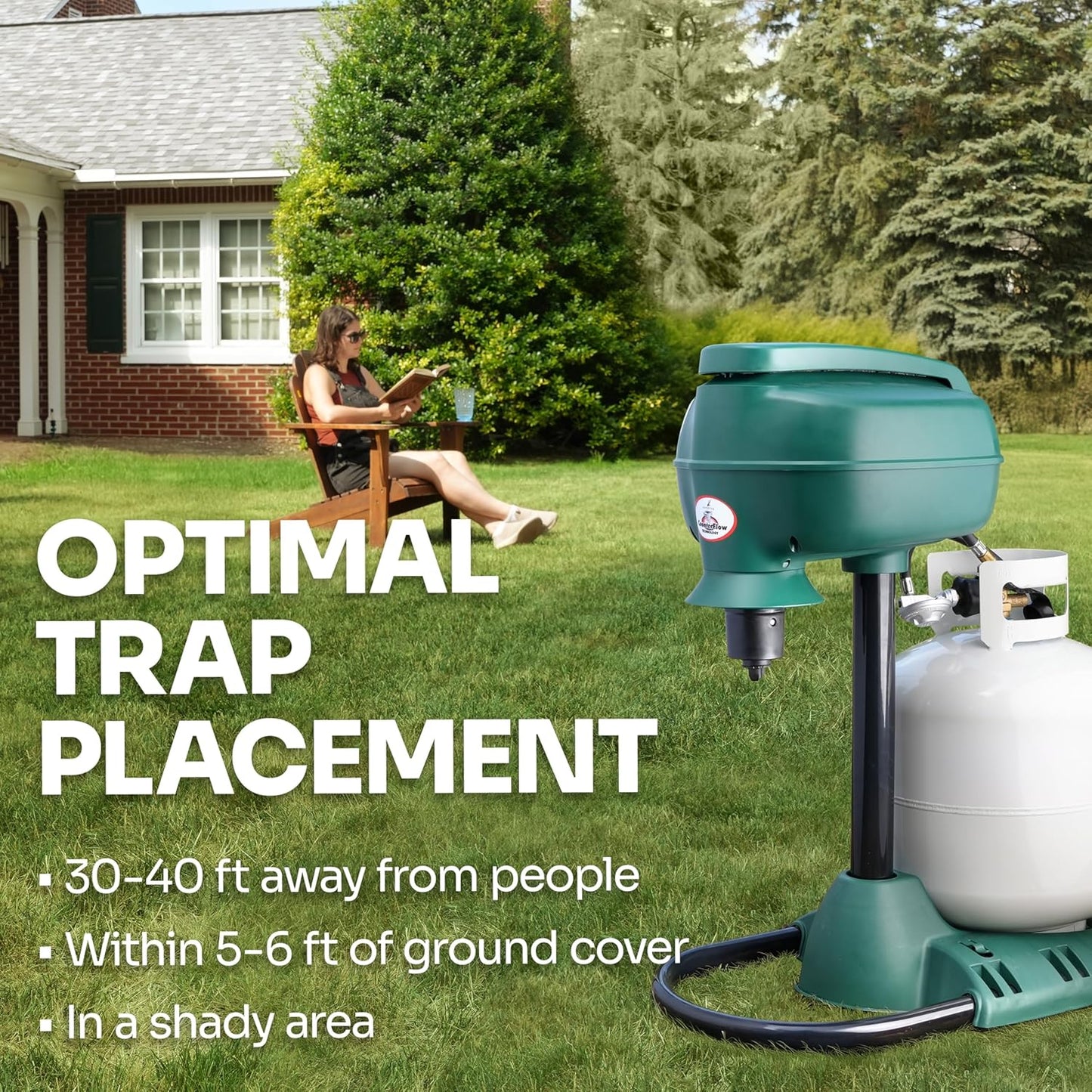 Mosquito Magnet MM4200B Patriot Plus Mosquito Trap - Outdoor Insect Killer for Up to 1 Acre, Green