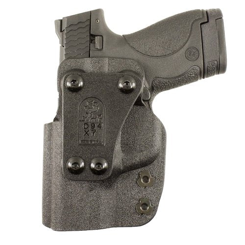 DeSantis Cazzuto OWB Holster for Pistols - Holster OWB, Paddle Holster for Men and Women, Fits SIG P320 Compact with or without Romeo1 Reflex Sight, SIG P320 XCompact - Right Hand Draw, Black
