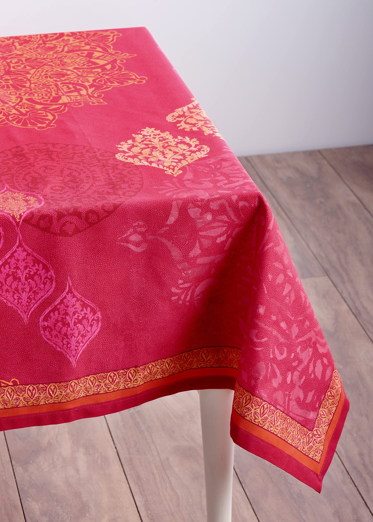 Maison d' Hermine Table Cloth Rectangle Table 100% Cotton 60 x 90 Inches Fall Tablecloth Reusable Everyday Use for Thanksgiving Christmas Decorations Dining Farmhouse Party (Versailles)