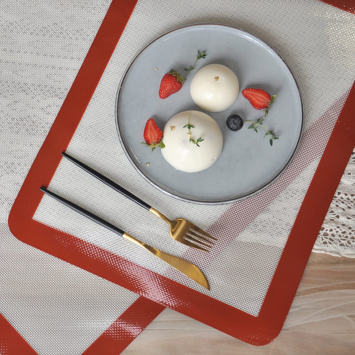 proMCRjex Silicone Baking Mats Half Sheet Non-Stick Cookie Sheet for Baking Silicon Baking Mat Set (12"x 16"Pack of 2)