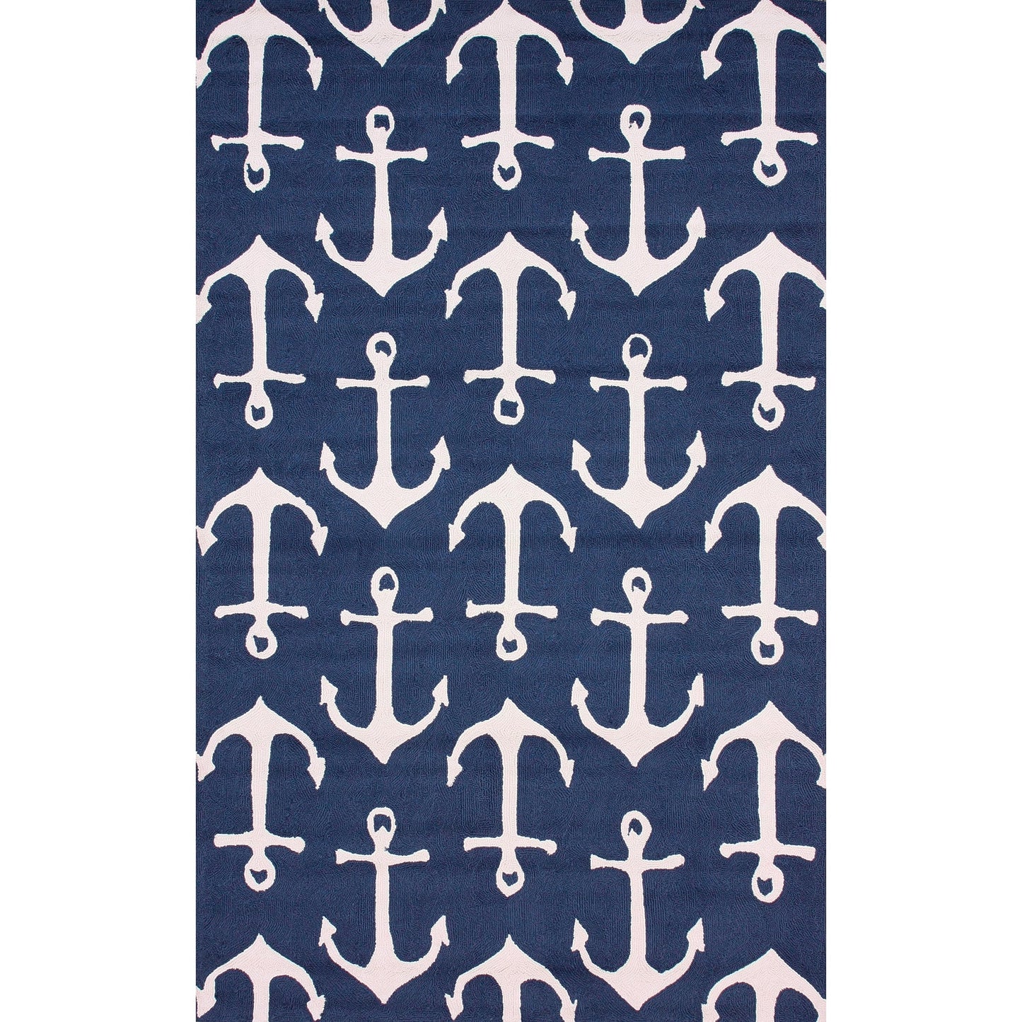 nuLOOM Hand Hooked Despina Indoor/ Outdoor Accent Rug, 2x4, Navy