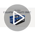 CleverMade Obsidian 45L Collapsible Utility Crates 3-Pack for Storage