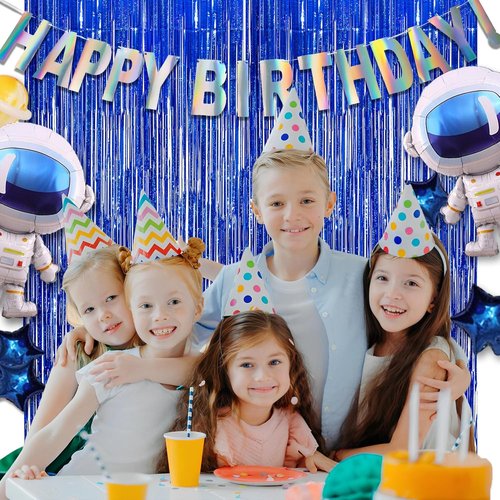 GREATRIL Holographic Happy Birthday Banner - Pre-Strung Iridescent Party Decoration | Colorful Bunting Signs
