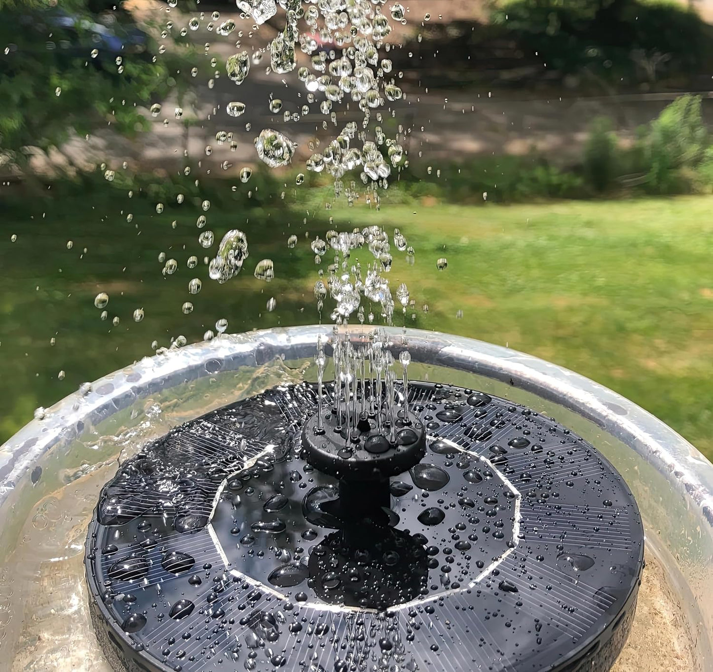 Solatec Solar Powered Fountain Pump - 1.3W Solar Panel Kit for Bird Bath, Pond & Garden