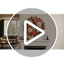 24 Inch Artificial Silk Hydrangea Fall Wreath for Front Door Decor