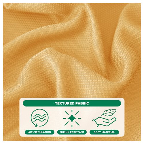 Biscaynebay Fall Tablecloth Textured Fabric 70x108 Inch Rectangular, Fall Gold Thanksgiving Autumn Harvest Water Resistant Fabric Tablecloths for Kitchen, Dining, Wedding, Parties Machine Washable