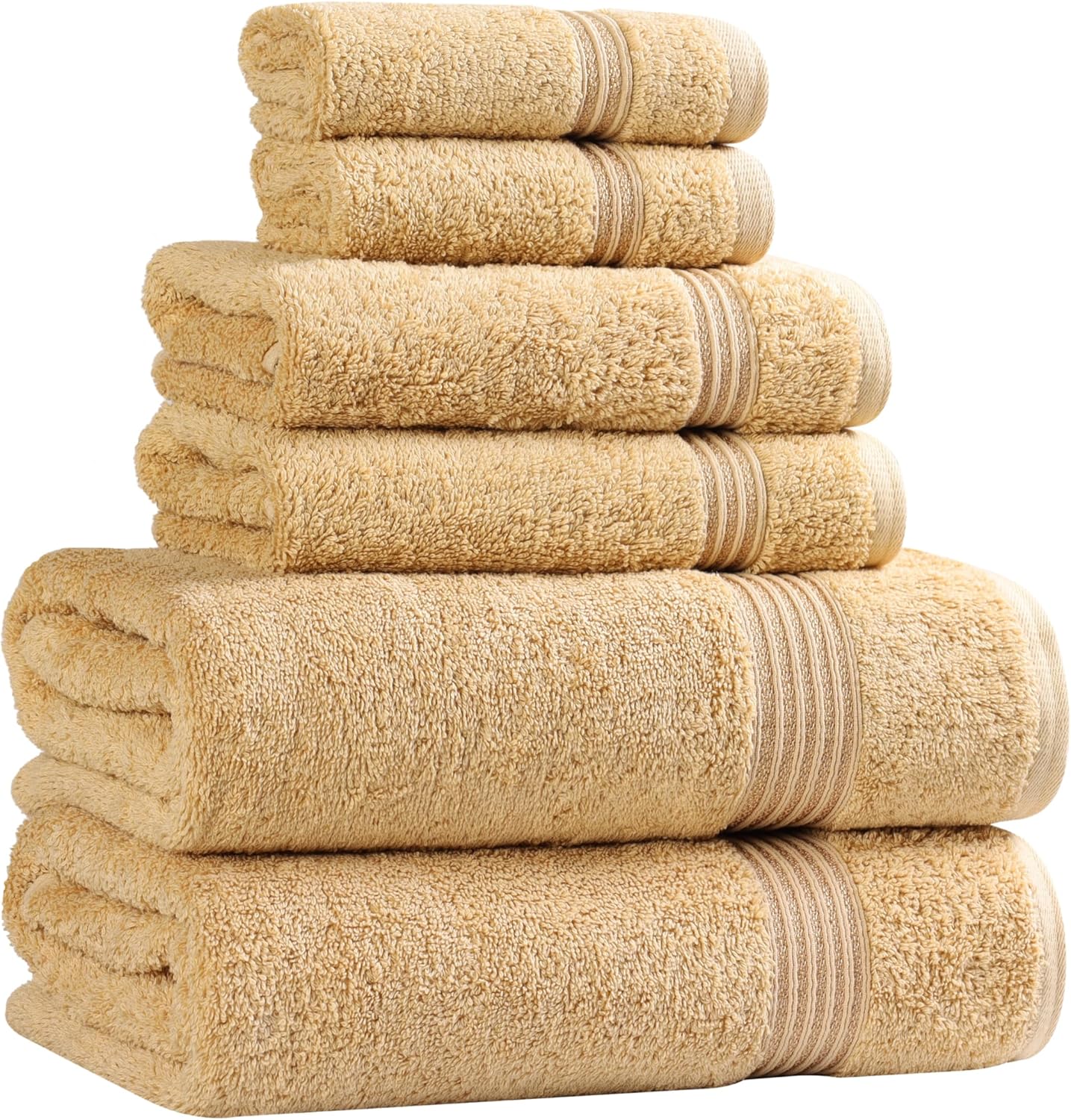Superior Egyptian Cotton 6-Piece Towel Set, Bathroom Essentials, Towels For Bathroom, Apartment, Airbnb, Guest Bath, Face, Hand, Bath Towels, Washcloths, Absorbent, Fast Drying, Royal Purple
