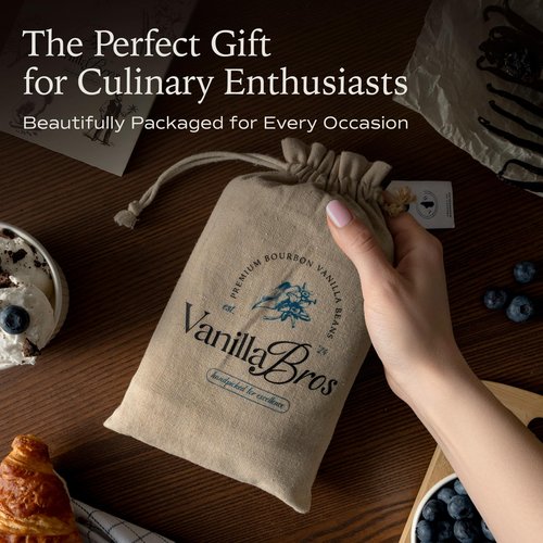 30 Madagascar Vanilla Beans Grade A - Gourmet Bourbon Vanilla Pods 6.3-8.3" - For Baking, Cooking & Homemade Vanilla Extract - VanillaBros
