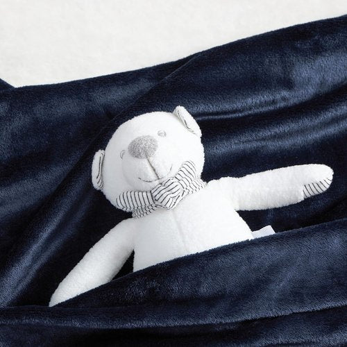 Bedsure GentleSoft Fleece Blanket - Cozy Cute Throw for Kids | 43x55 Inches, Navy