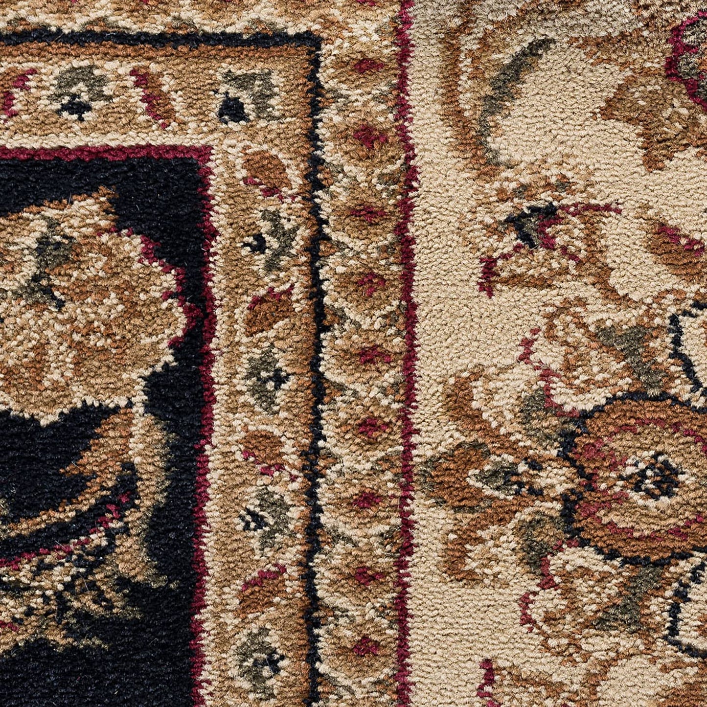 Tayse Black Hallway Runner Rug - Kitchen Rug - Area Rug for Indoor Entryway Walkway - Contemporary Carpet, 2'3'' x 10', SNS4723 2x10