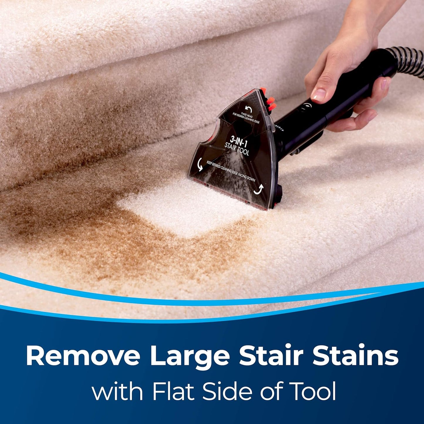 BISSELL 3-in-1 Stair Tool for Carpet and Upholstery Cleaners, New Genuine OEM Part, 3262