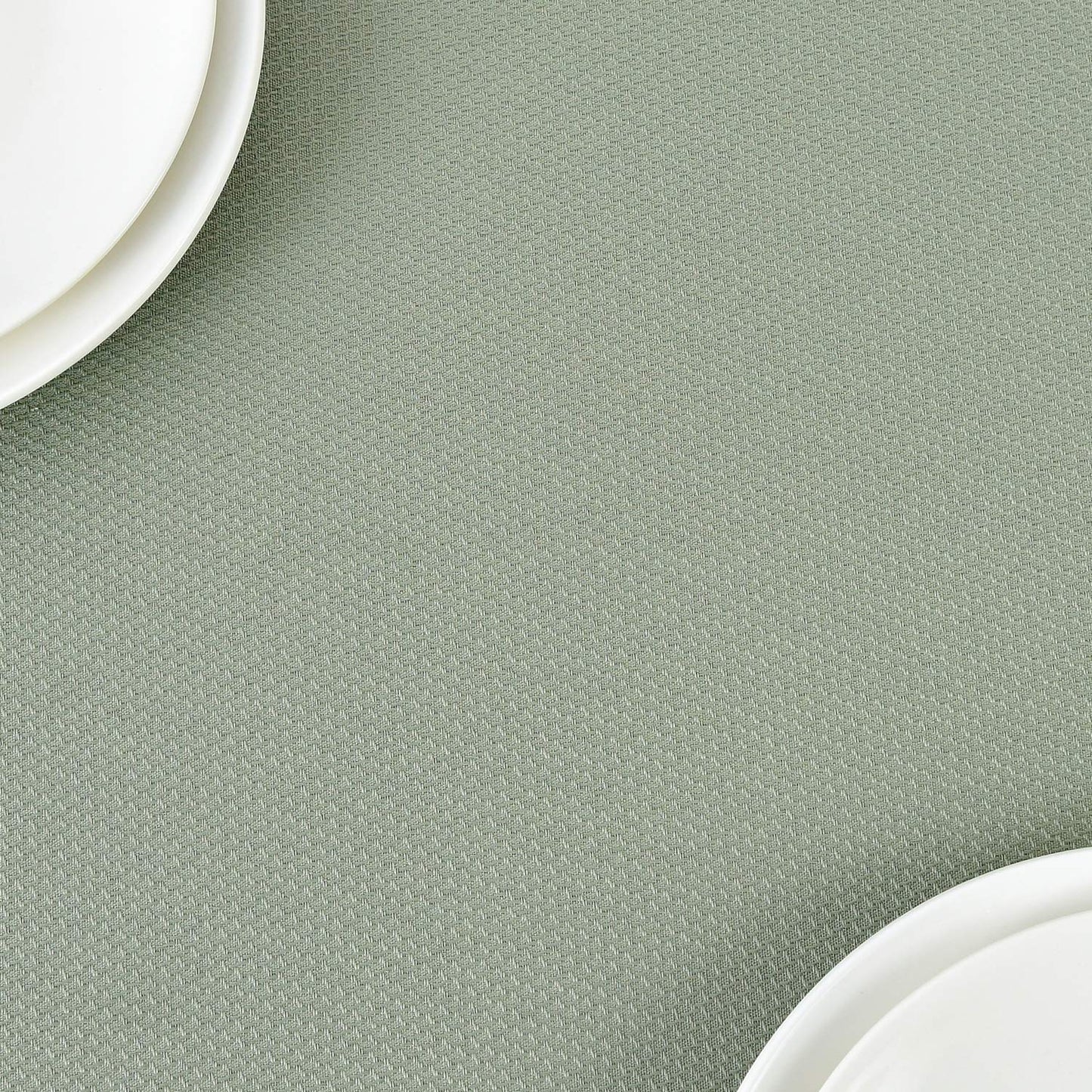 maxmill Rectangle Textured Tablecloth Waterproof Spillproof Wrinkle Free Table Cloth, Kitchen Dining Tabletop Decoration, Fabric Table Cover for Outdoor and Indoor Use, 52 x 70 Inch, Sage Green