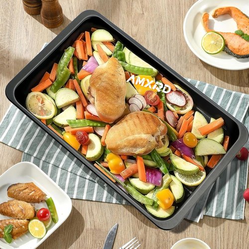 Cookie Sheets Tray - Nonstick Baking Sheet Pans Set of 2 | Perfect for Toaster Oven, 12” x 7.5”