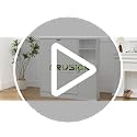 White Shoe Cabinet for Entryway with 3 Flip Drawers & Adjustable Side Shelf