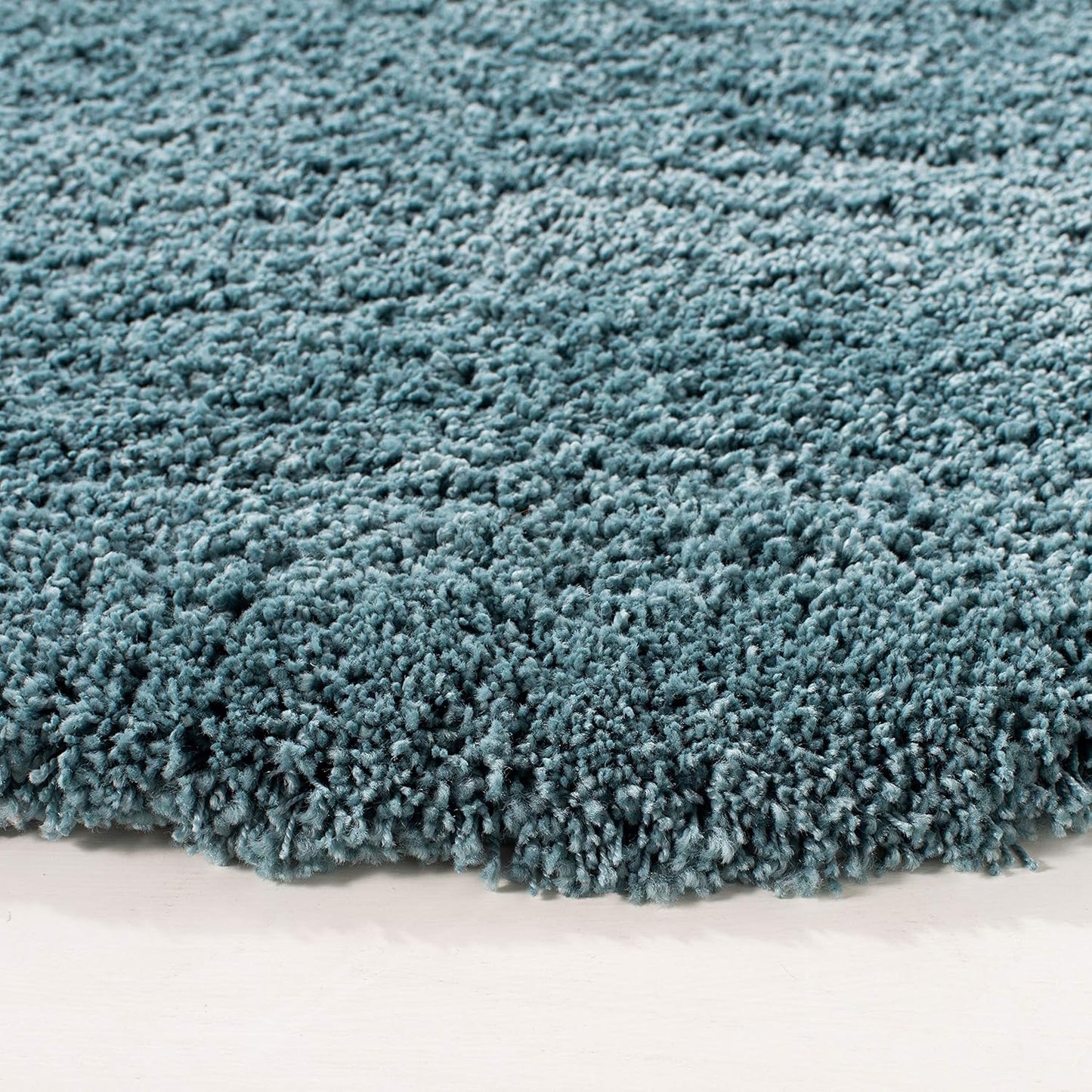 SAFAVIEH California Shag Collection Accent Rug - 3' Square, Light Blue, Non-Shedding & Easy Care, 2-inch Thick, Ideal for The Living Room, Dining Room, Bedroom (SG151-6060-3SQ)