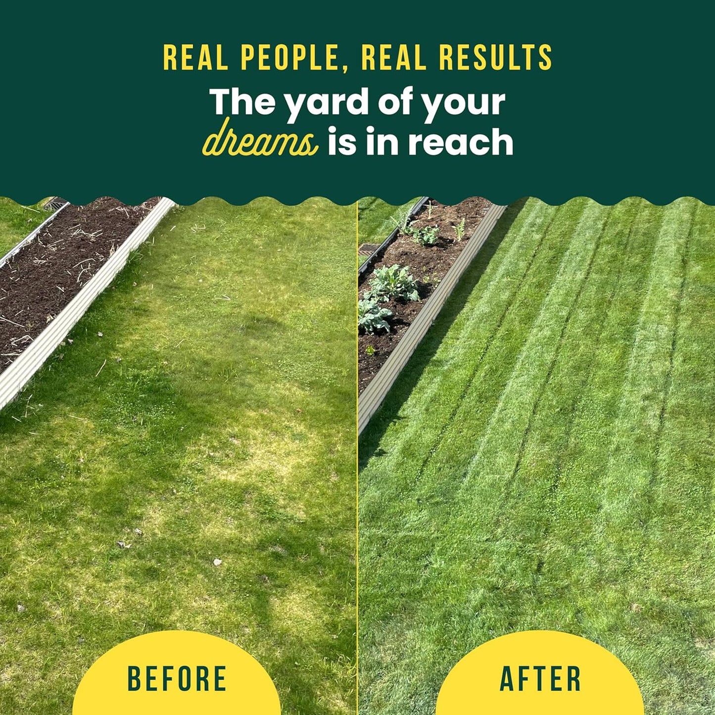 Sunday Lawn Kickstart Fertilizer - Grass Improvement Formula | 42.3oz, 2 Pack - Covers Up to 10,000 Sq Ft
