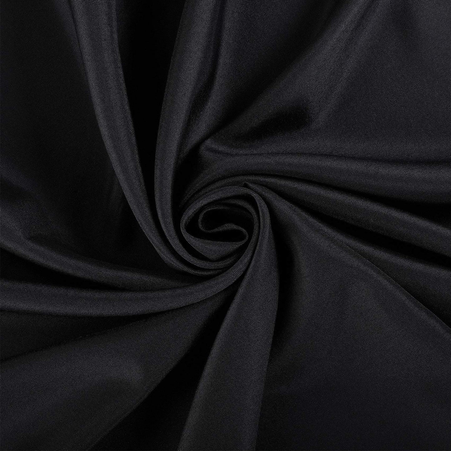 Ascoza 2pack 60 Inch Black Rectangular Tablecloth in Polyester Fabric for Wedding/Banquet/Restaurant/Parties