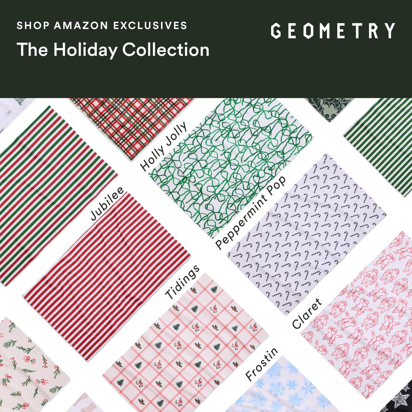 GEOMETRY Christmas Kitchen Towels - Quick Dry Microfiber Cloth Dish Towels for Kitchen Drying - Premium Quick Dry Towel - Sparkling Night