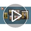 12x18 Ornate Gold & Black Picture Frame with Real Glass - Space Art Deco