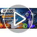 GIFTFIND 8FT Halloween Inflatable Witch Pumpkin Ghost Outdoor Decorations with LED Lights
