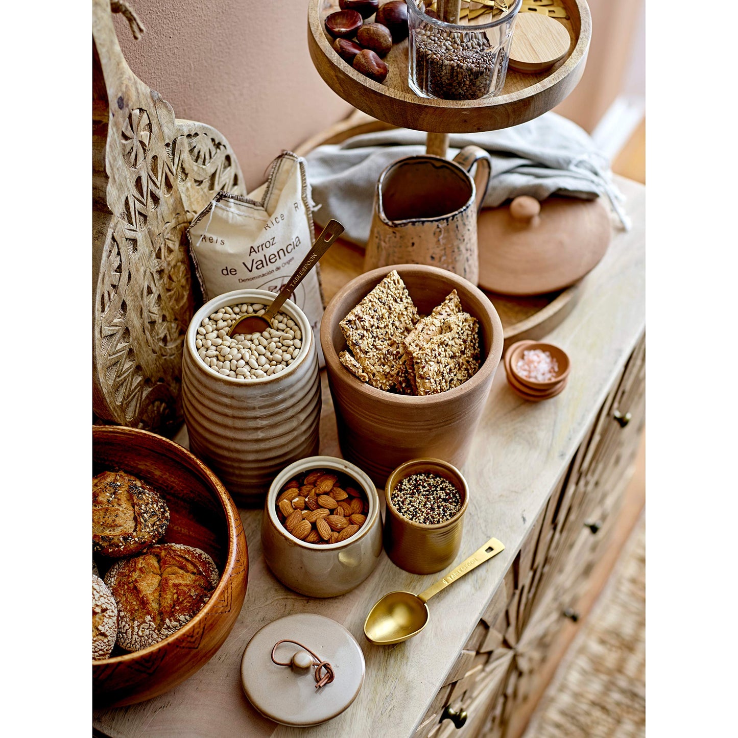 Bloomingville Gold Stainless Steel Measuring Spoons (Set of 6)
