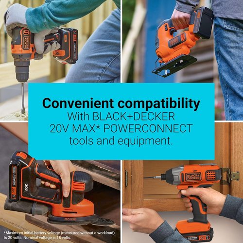 BLACK+DECKER 20V MAX Lithium Ion Battery - 1.5Ah Extended Runtime for Tools & Outdoor Equipment