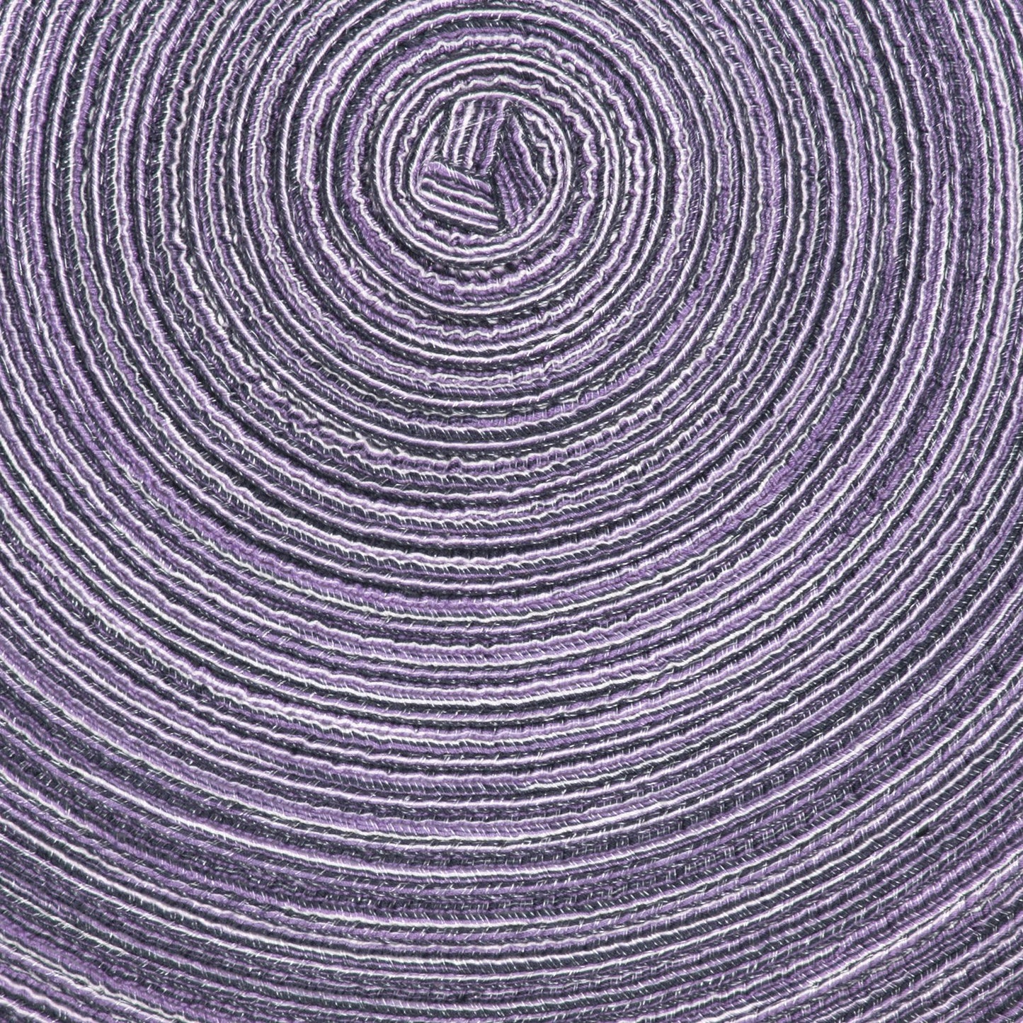 SHACOS Round Placemats Set of 4 Round Table Placemats Braided Cotton Place Mats 15 inch for Kitchen Dining Table Holiday Party (Light Purple, 4)