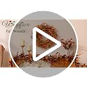 Orange Fall Wreath 24 Inch Front Door Decor - Handmade Autumn Wreath