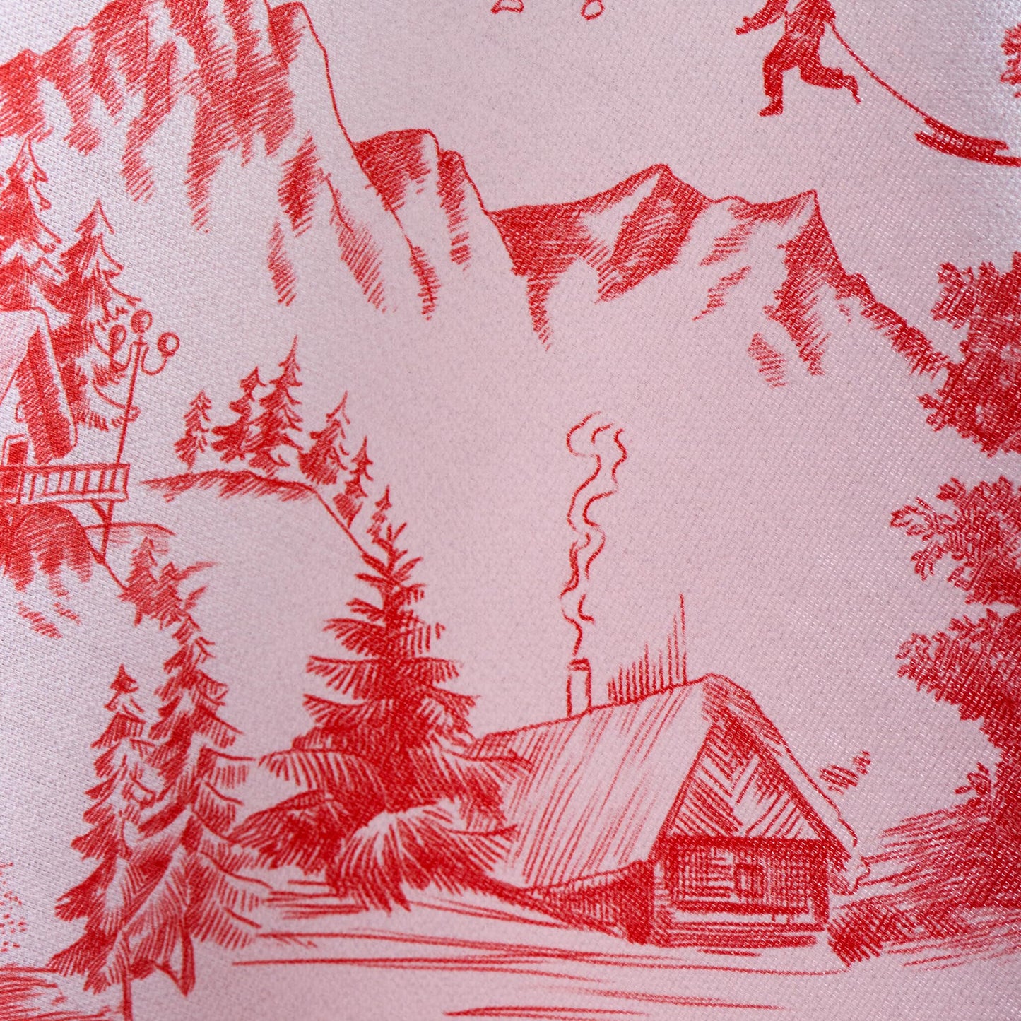 Maison d' Hermine Table Cloth Round Table 100% Cotton 63 Inches Fall Tablecloth Reusable Everyday Use for Thanksgiving Christmas Decorations Dining Farmhouse Party (Winter Jouy)