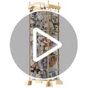 COSYLAND Wooden Castle Plush Toy Storage Organizer for Kids Room — Large Kids Toy Bin