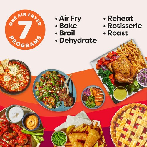 Instant Pot 10QT Air Fryer - 7-in-1 Multi-Function with EvenCrisp Technology & 100+ Recipes