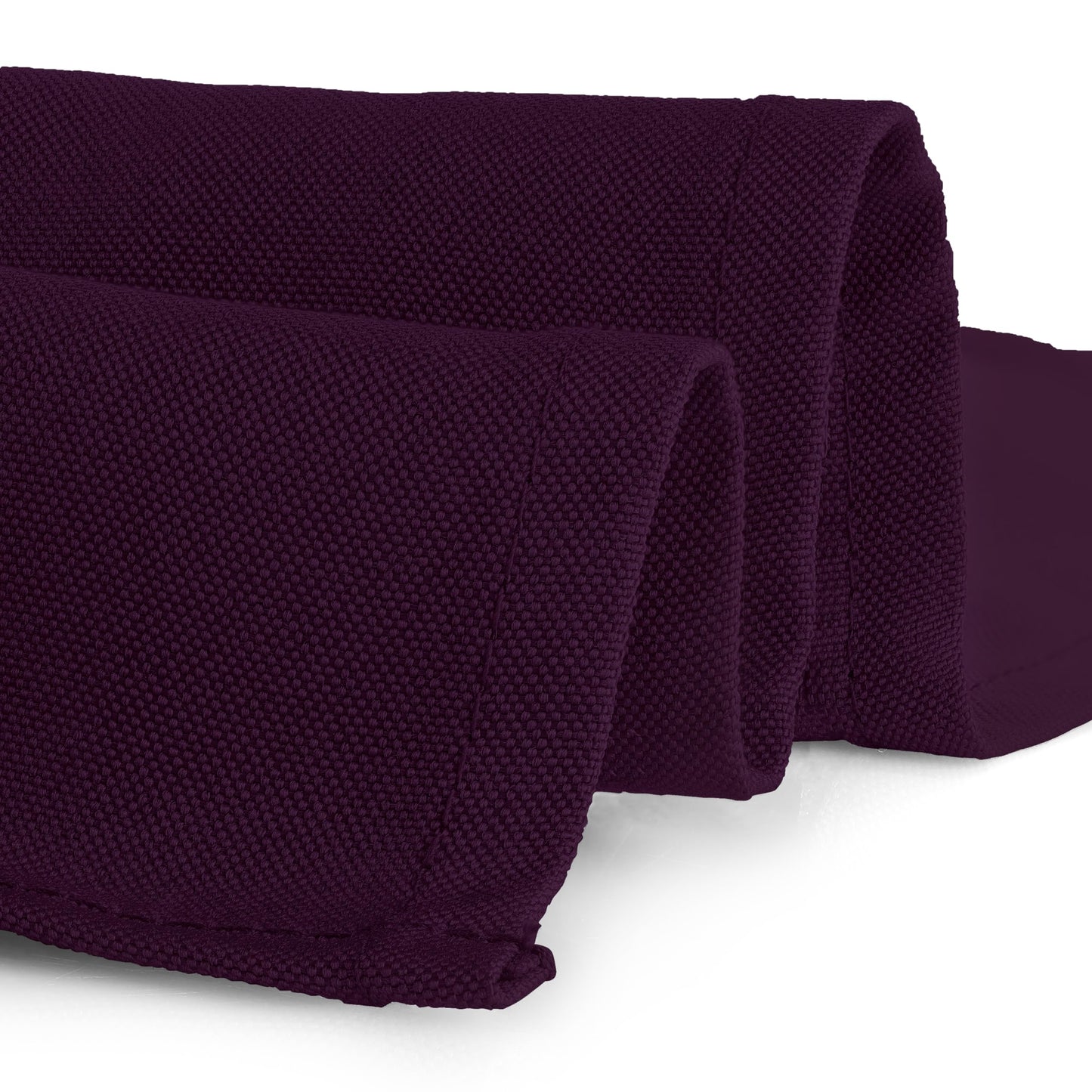 Gee Di Moda Square Tablecloth - 52 x 52 Inch Eggplant Table Cloth for Small Square or Round Tables - Heavy Duty Washable Fabric - for Buffet Table, Holiday Party, Dinner, Wedding & Baby Shower