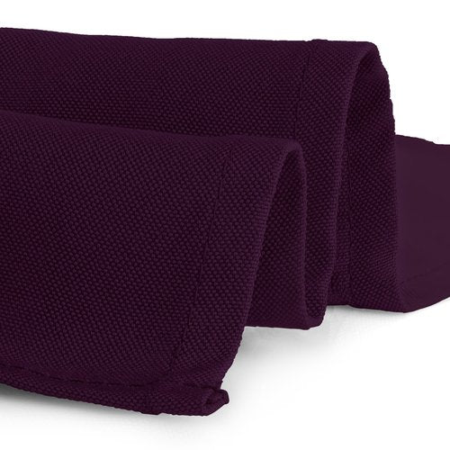 Gee Di Moda Rectangle Tablecloth - 90 x 132 Inch Eggplant Table Cloth for 6 Foot Tables with Floor-Length Drop - Heavy Duty Washable Fabric for Holiday Party, Dinner, Weddings & Baby Shower