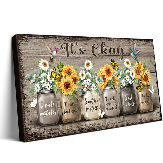 Rustic Wall Art Inspirational Rustic Daisy Butterfly Canvas Vintage Floral Wall Art Flowers Inspirational Picture For Bedroom Living Room Bathroom Office Wall Decor Framed Ready To Hang 16x32 Inch