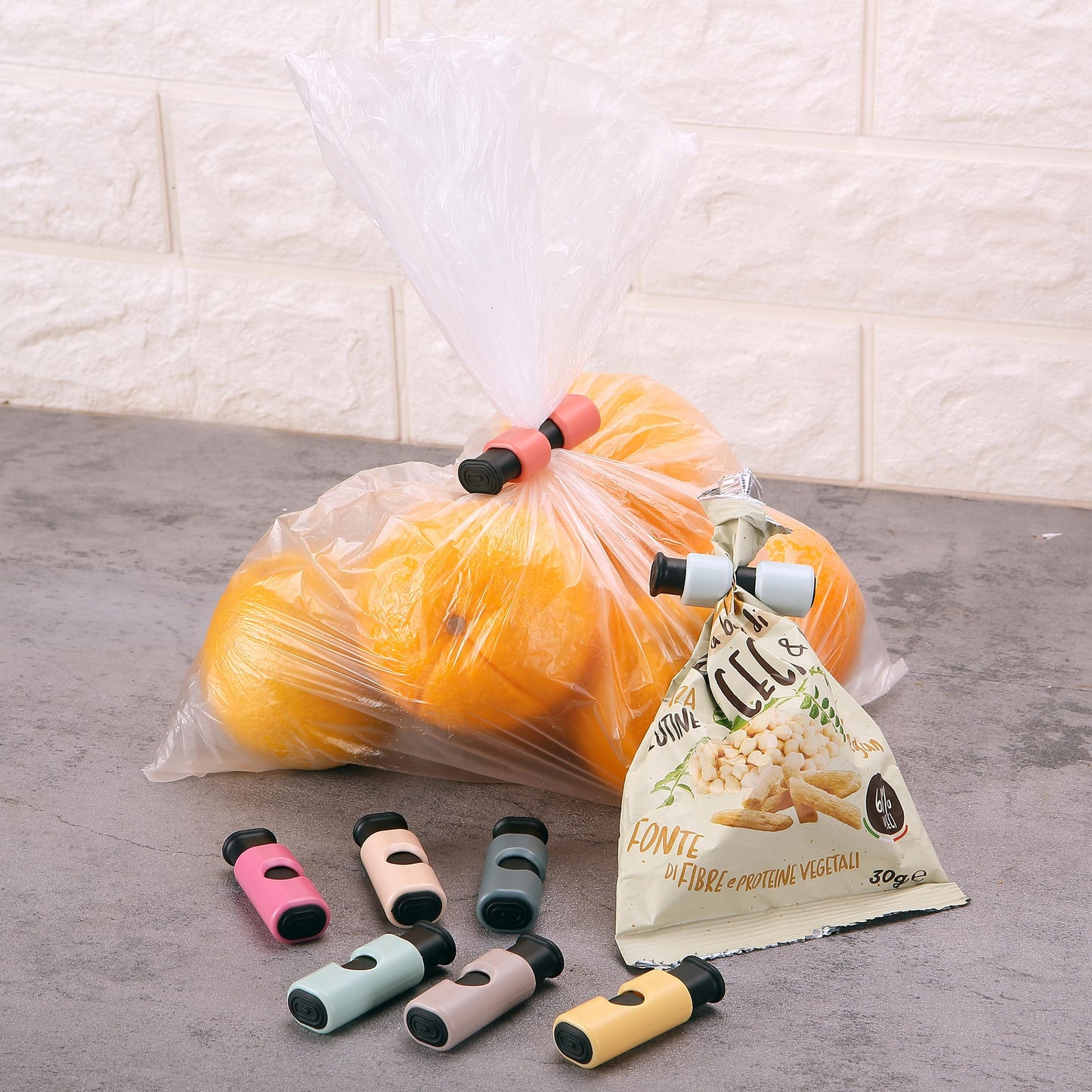 Mr. Pen- Squeeze and Lock Bread Bag Clips, 2.4 Inch, 8 Pack, Multicolor Squeeze Lock Clips, Reusable Bag Closures for Bread, Snacks, Coffee, Food Storage, Fits Thick and Thin Bags