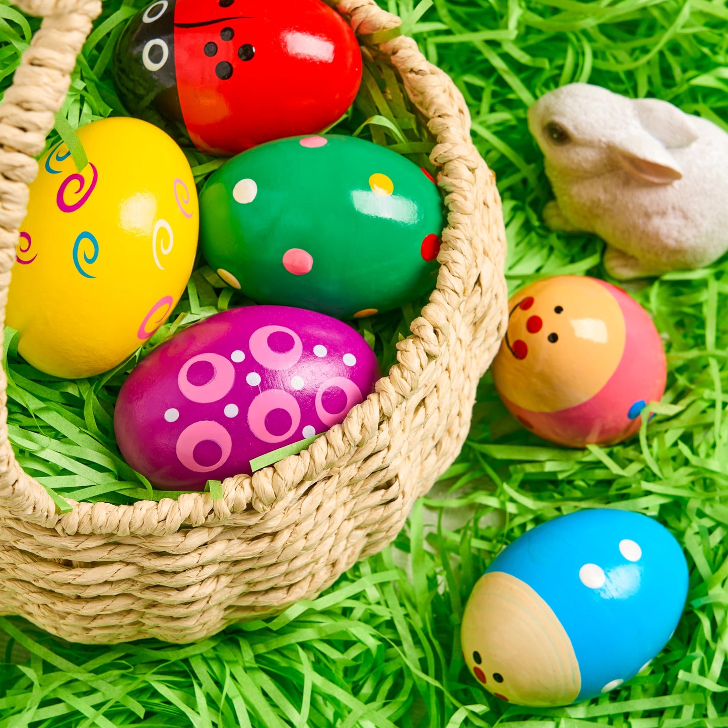 JOYIN 6 Packs Easter Wooden Egg Shakers Maracas Percussion Musical for Easter Basket Stuffer Filler, Classroom Prize Supplies, Musical Instrument for Kids, Easter Hunt