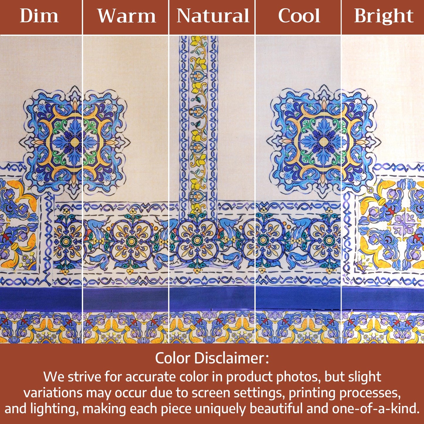 Maison d' Hermine Premium Table Cloth Rectangle Table 100% Combed Cotton 90 x 70 Inches Tablecloth Reusable Decorative for Dining Room, Farmhouse, Home, Party, Festive & Wedding - Sciacca