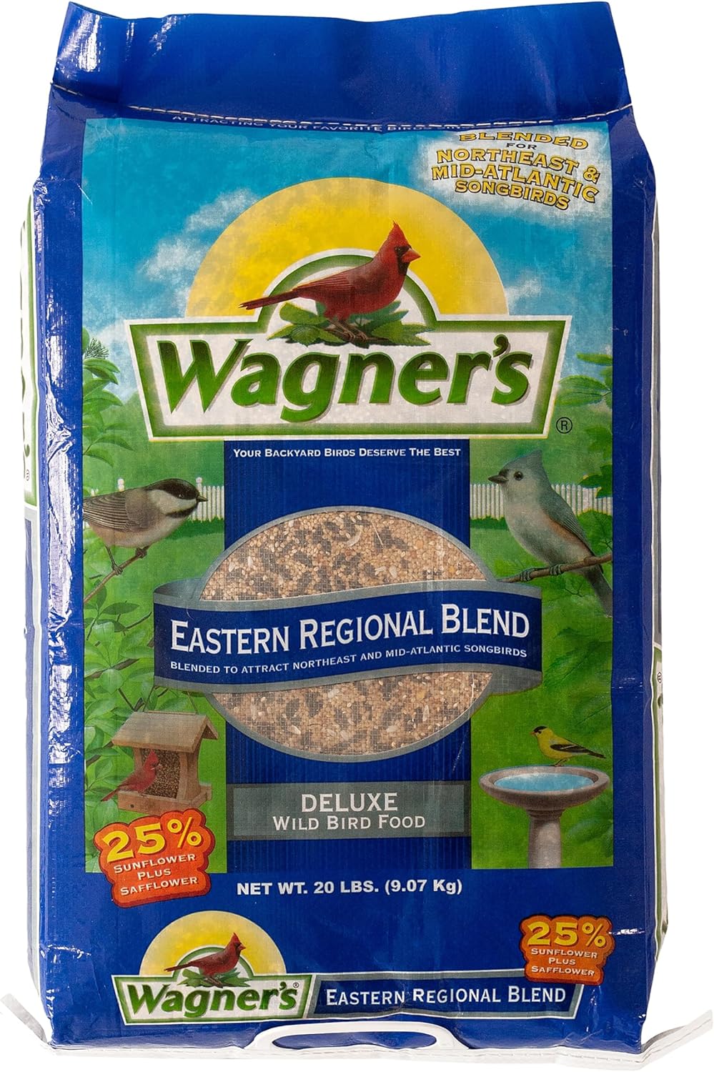 Wagner's 62004 Eastern Regional Wild Bird Food - Premium 20-Pound Bag for Backyard Birds