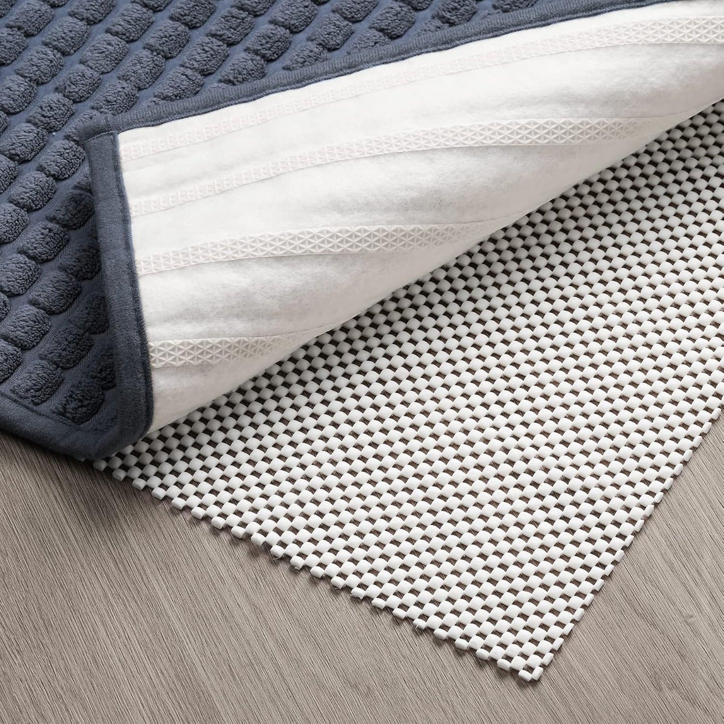 Non-Slip Rug Pads by Non Skid - Extra Thick 2x3 Feet Gripper for Hardwood Floors | Safe & Secure