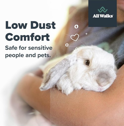 All Walks Premium Natural Hemp Bedding - 40 Liters (4 x 10L Bags) | Odor Control & Low Dust for Small Animals