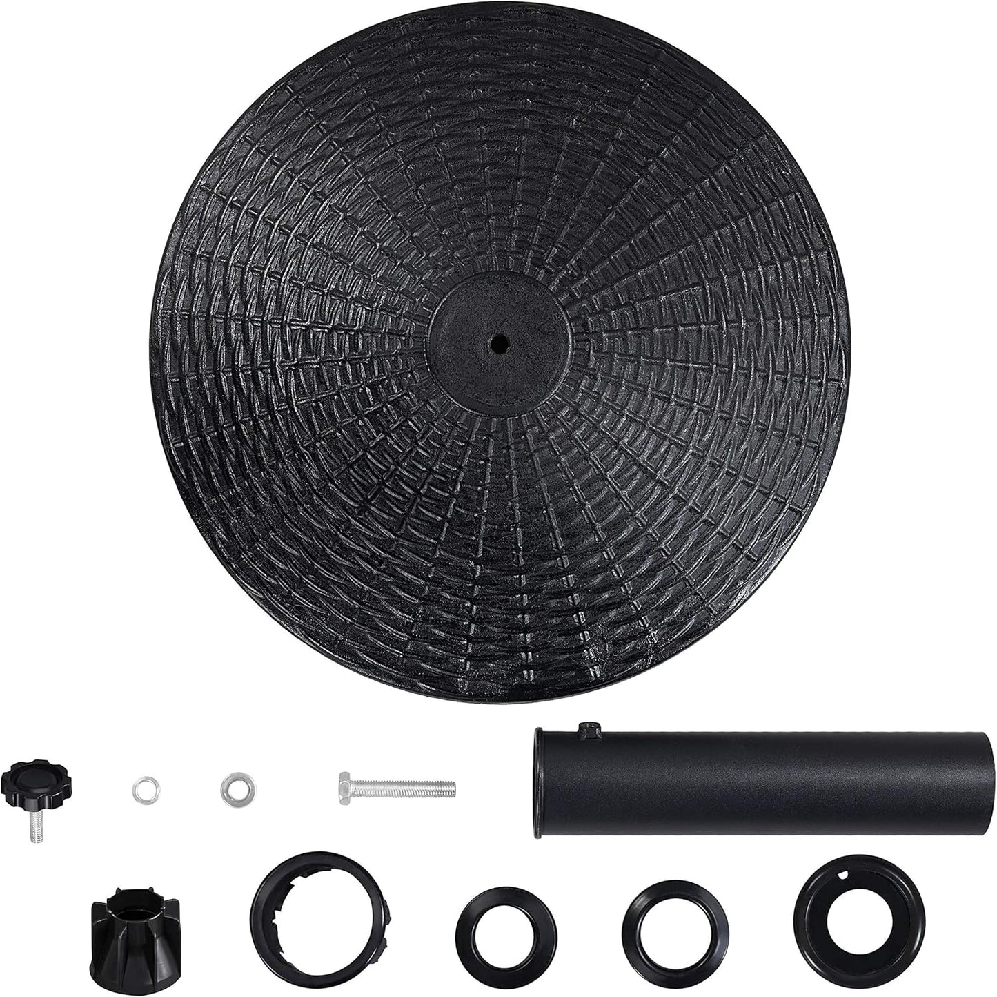 Yaheetech Heavy Duty Outdoor Umbrella Base - 22 lbs 18" Round Stand for Patio & Garden, Black